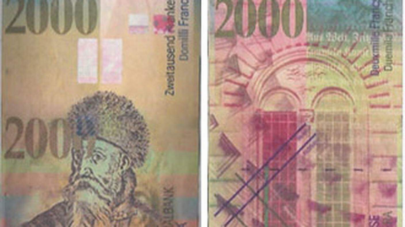 La famosa banconota da 2'000 franchi