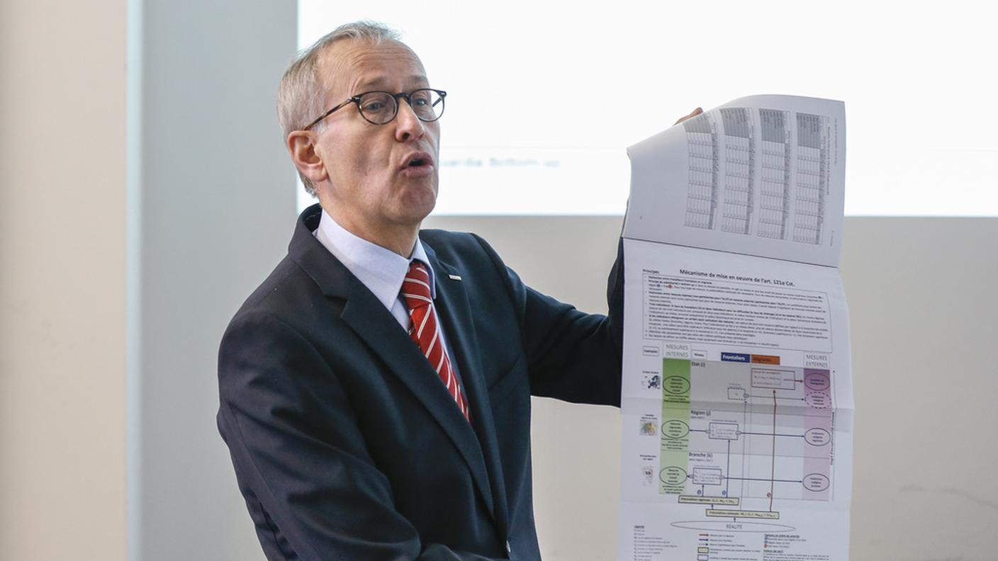 Michael Ambühl - già capo negoziatore svizzero con l'UE e ora docente al Politecnico federale di Zurigo - ha coordinato su mandato del Ticino l'elaborazione del modello "bottom-up"