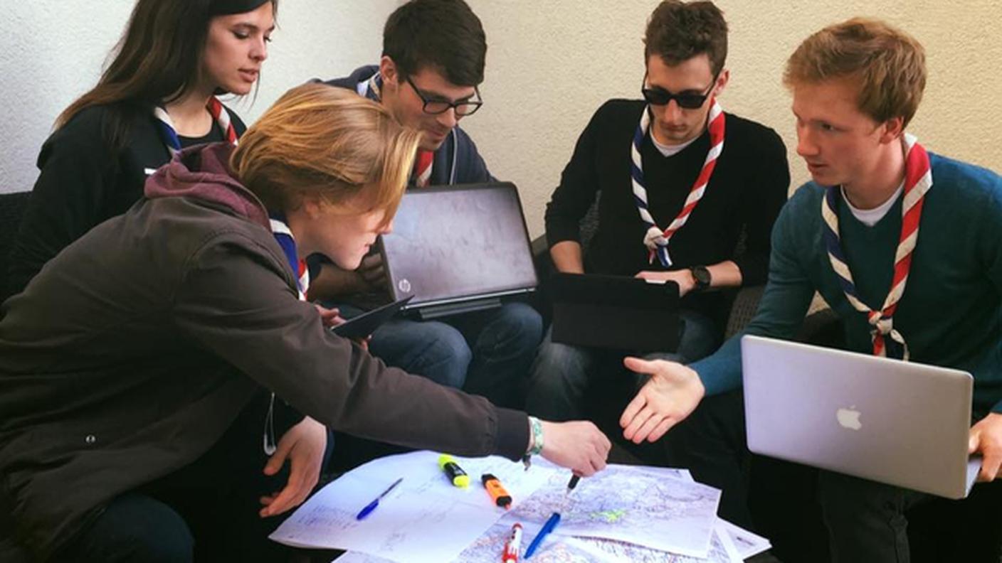 Cinque dei sei partecipanti alla Swiss Train Challenge