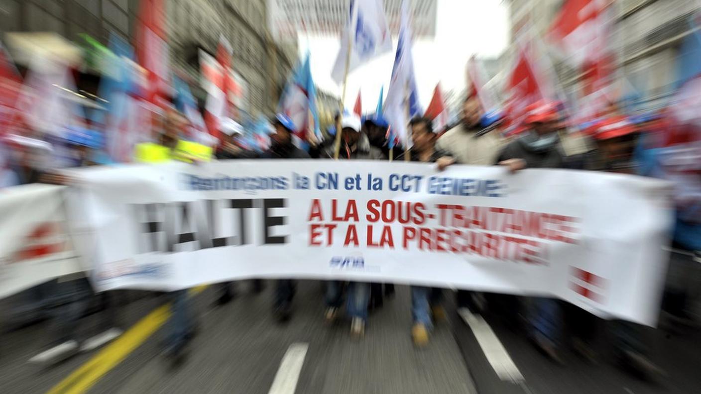 Da anni le proteste contro il dumping sono al centro delle manifestazioni sindacali