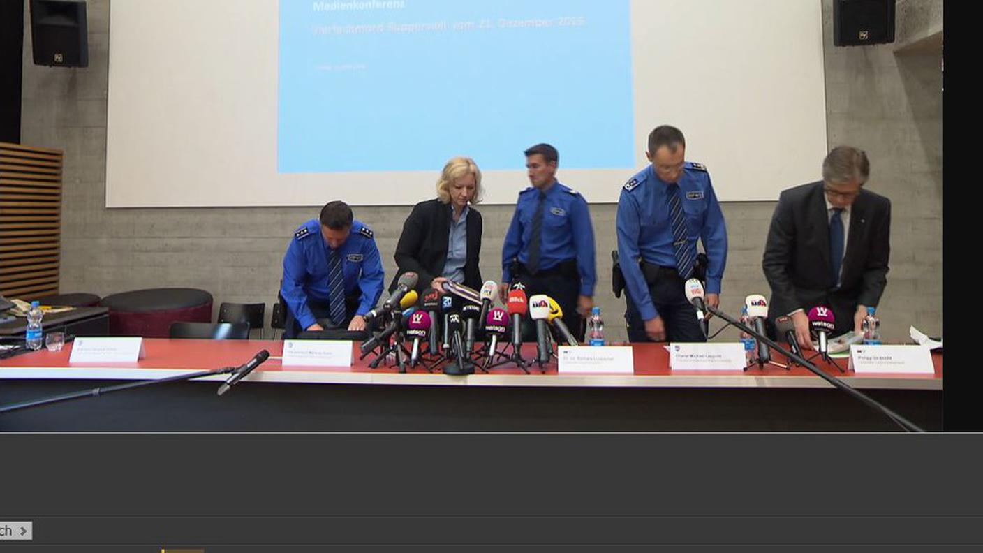 Gli inquirenti alla conferenza stampa convocata oggi pomeriggio