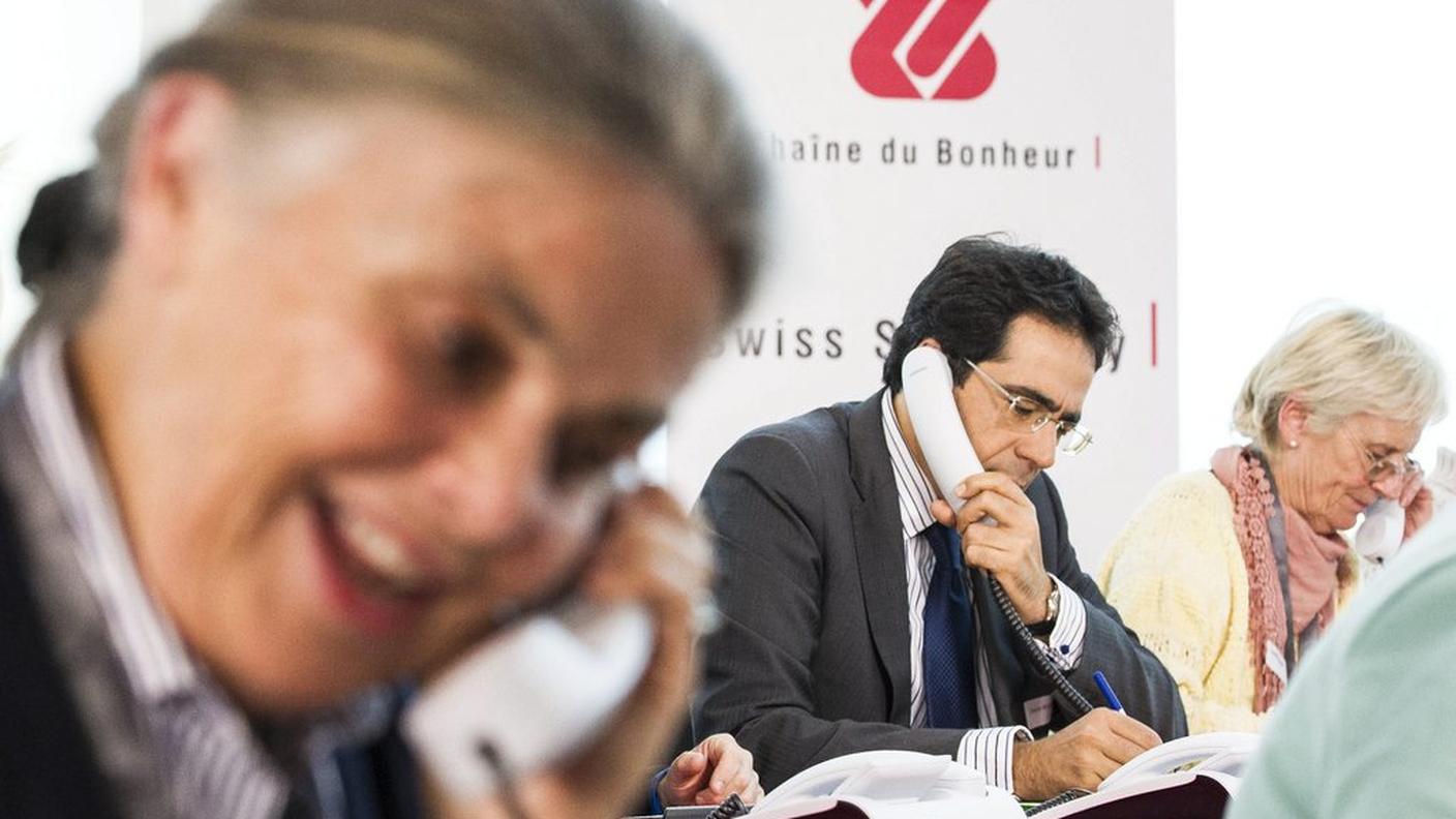 La fondazione ha sostenuto anche 3'417 persone in difficoltà in Svizzera
