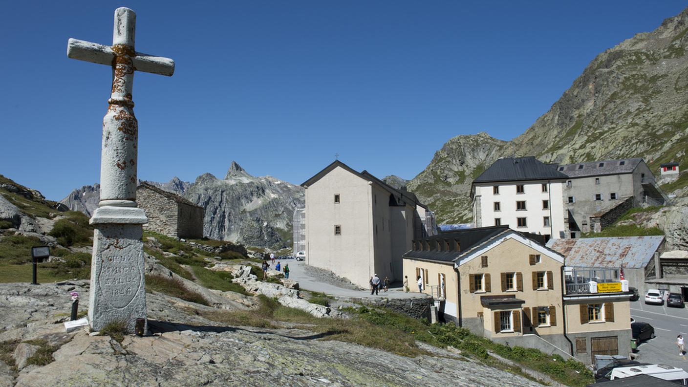 L'ospizio a lavori di ristrutturazione ancora in corso
