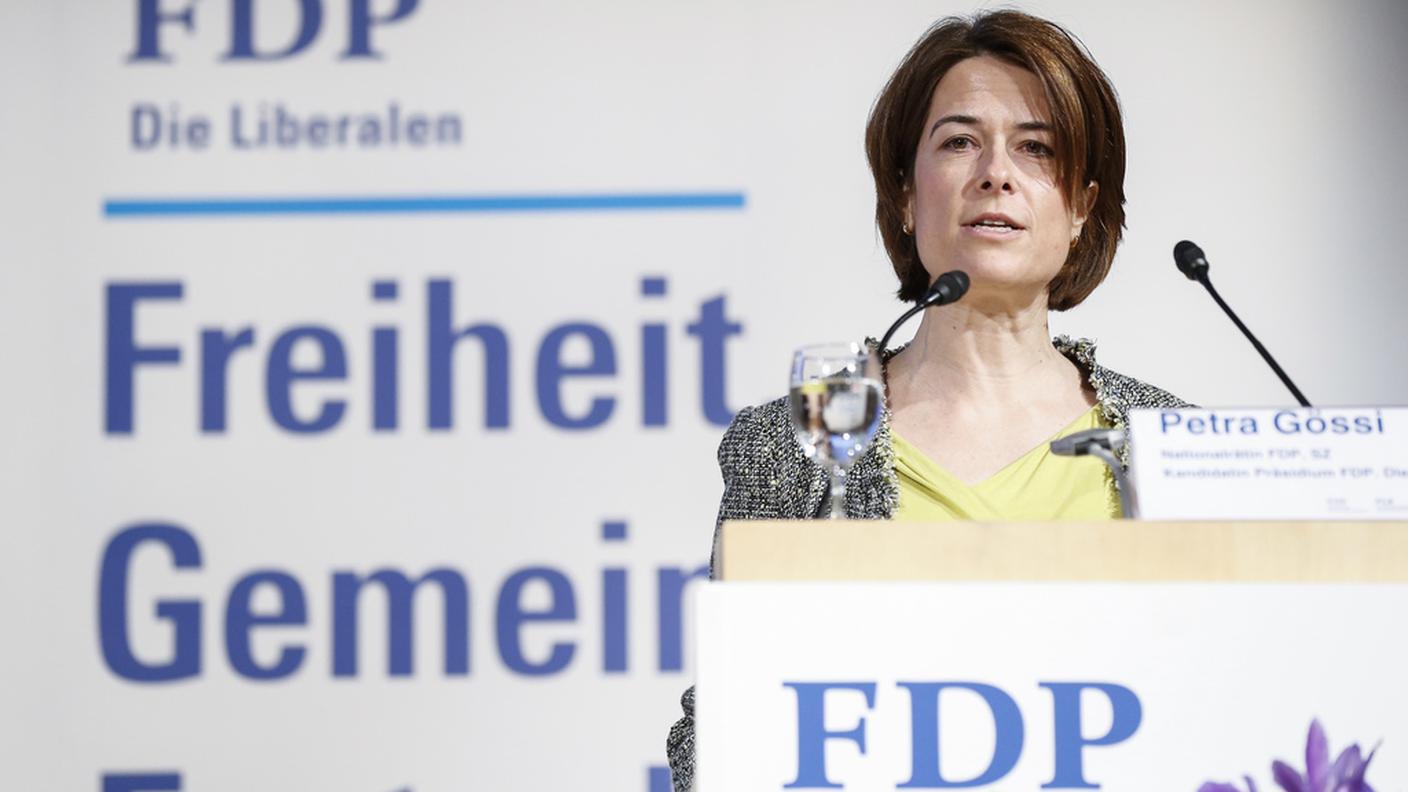 Petra Gössi, alla guida del PLR da aprile
