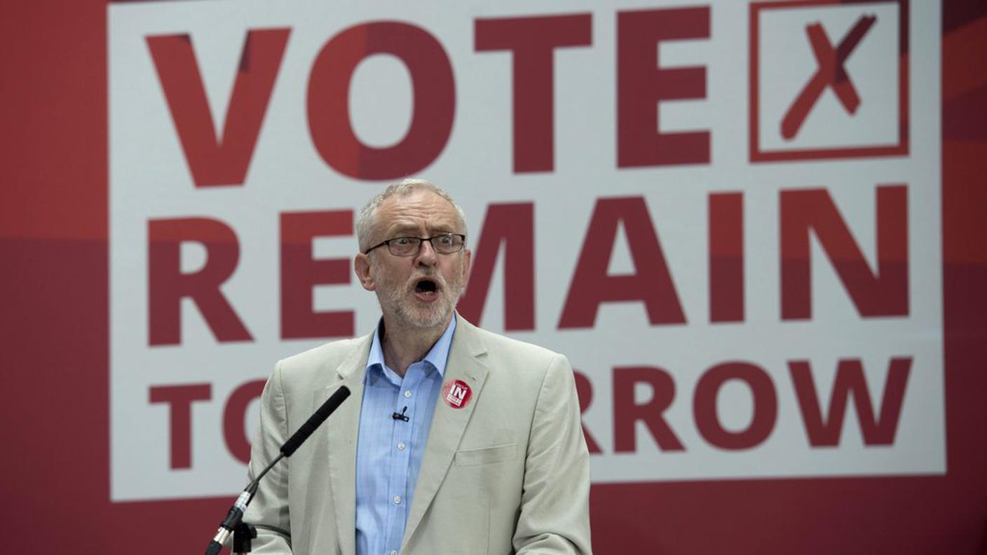 Contestato: Jeremy Corbyn non era riuscito a convincere a votare "remain"