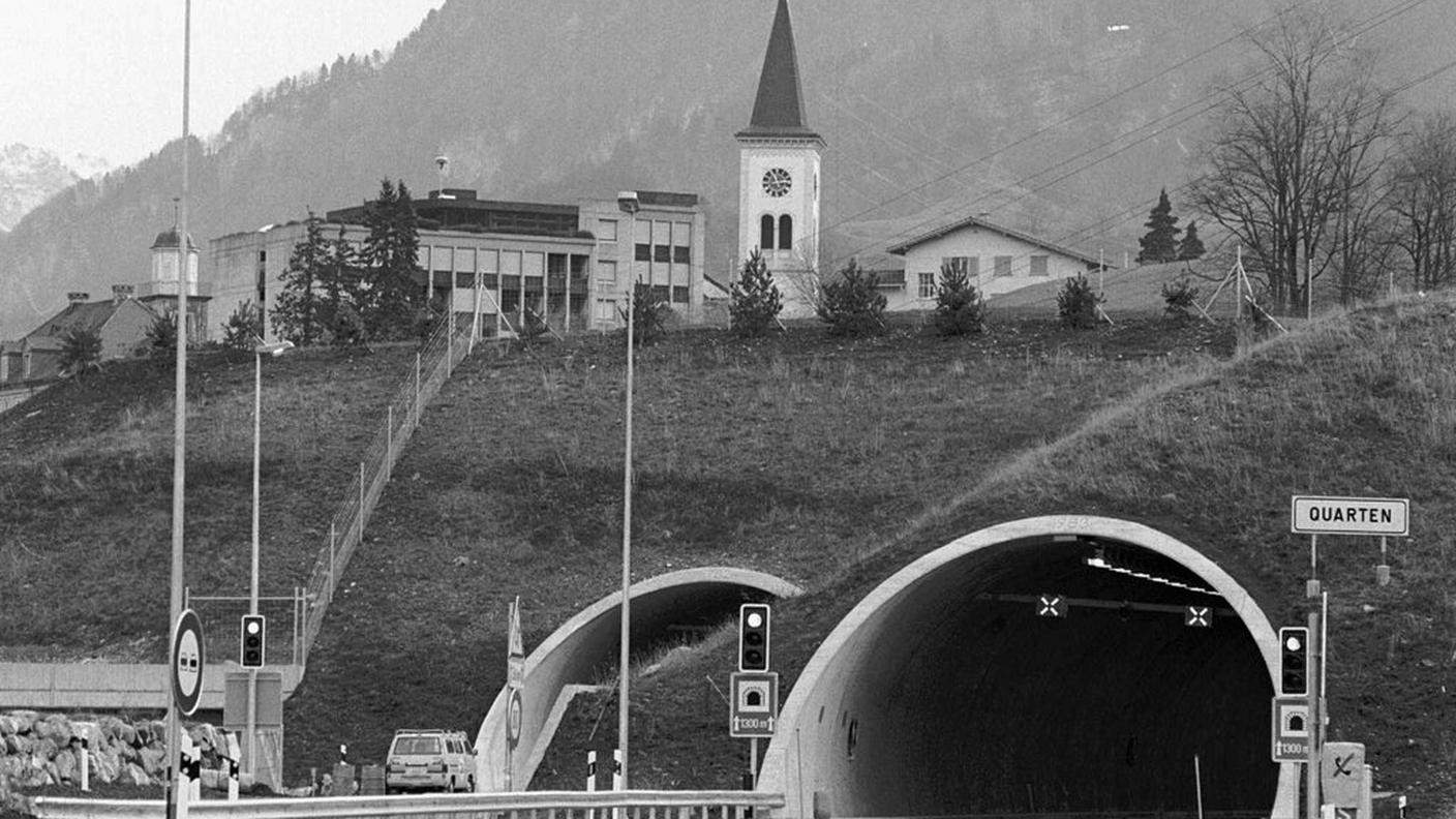 L’autostrada del Walensee all’apertura il 27.11.87