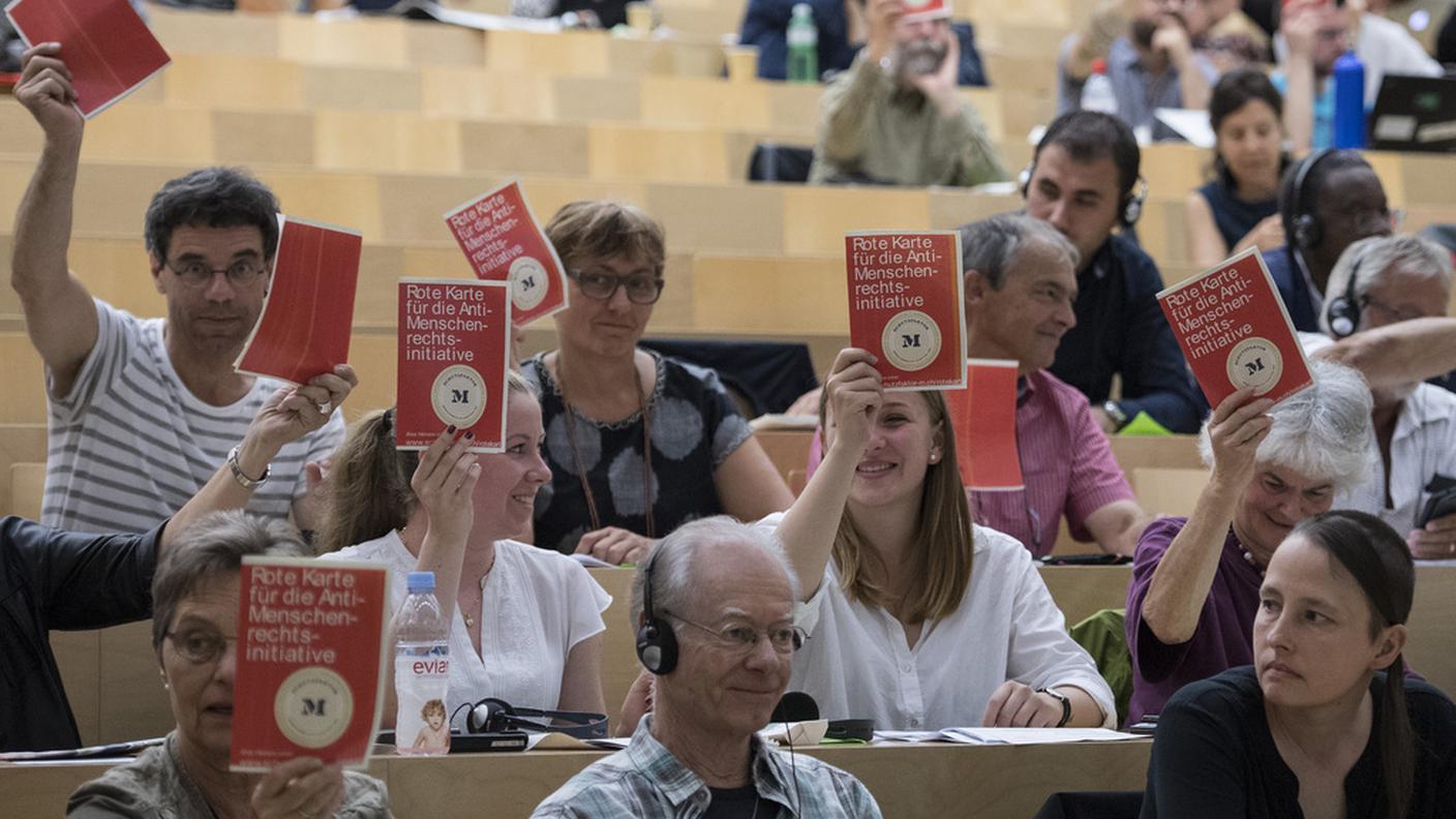 Un'immagine scattata sabato a Friburgo
