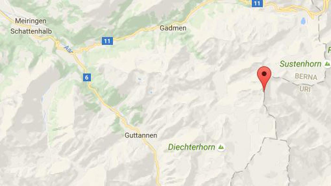 La zona del ritrovamento dei resti del F/A-18C