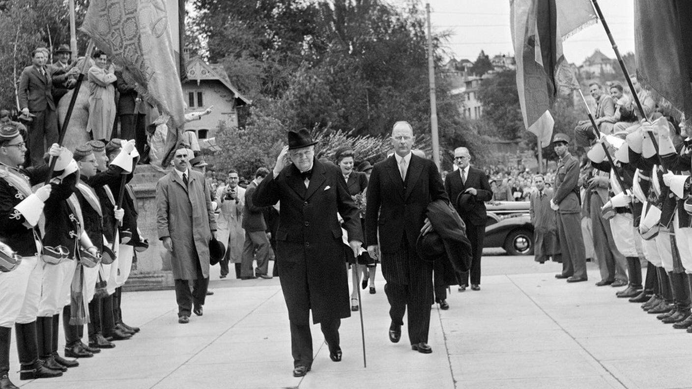 Churchill, al momento del suo ingresso nell'ateneo zurighese