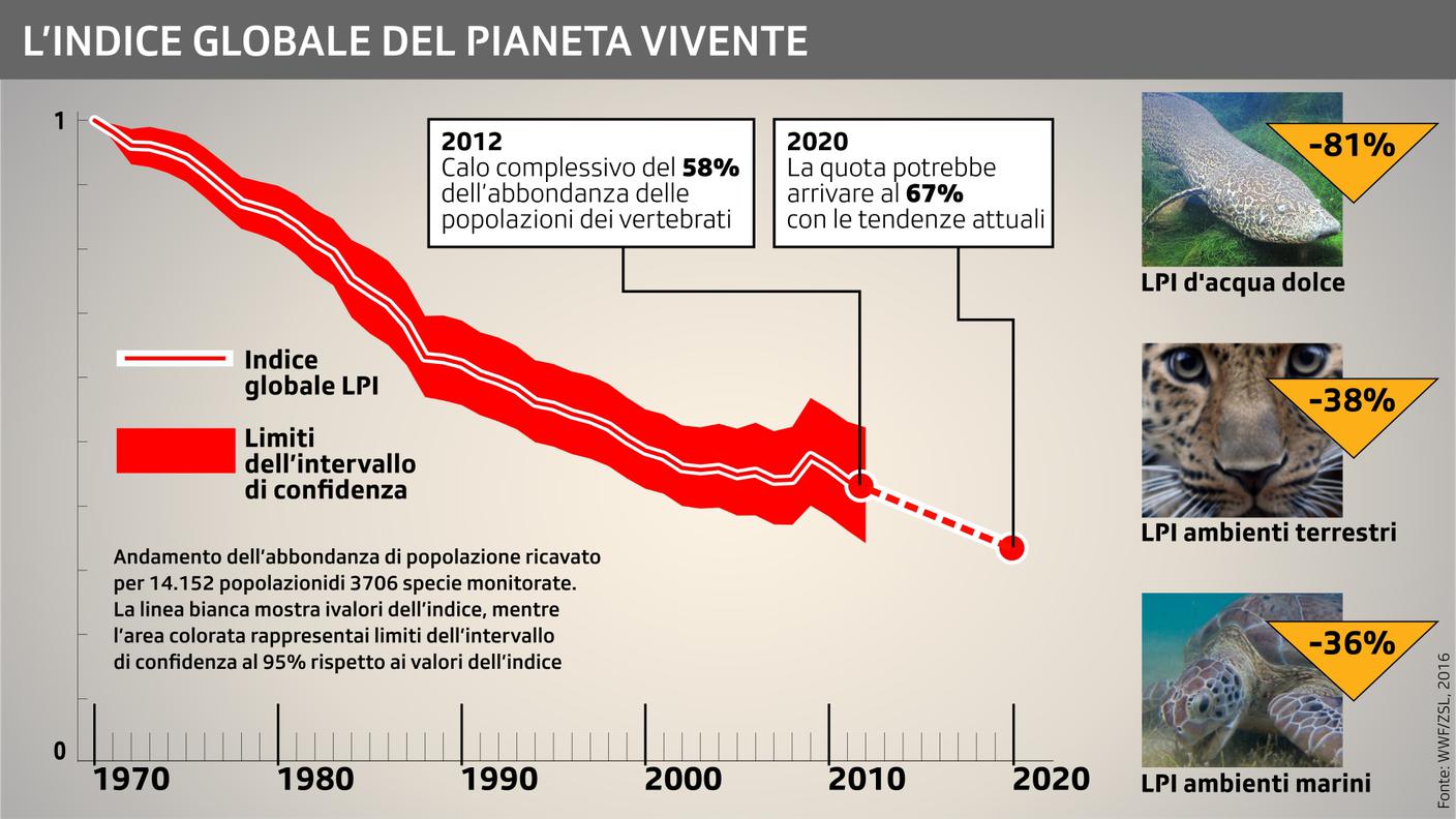 L'indice globale del pianeta vivente