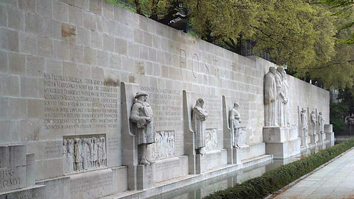 Il "Muro dei Riformatori" di Ginevra, città considerata come la "capitale" mondiale del protestantesimo