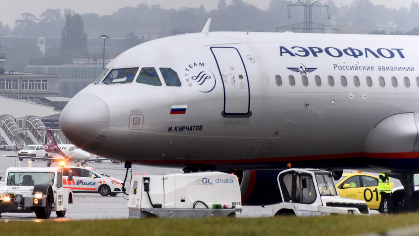 L'aereo della Aeroflot era stato perquisito da cima a fondo