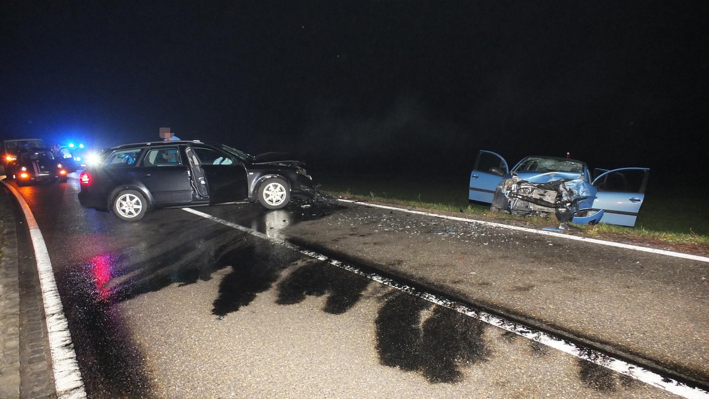 Le due auto coinvolte nell'incidente