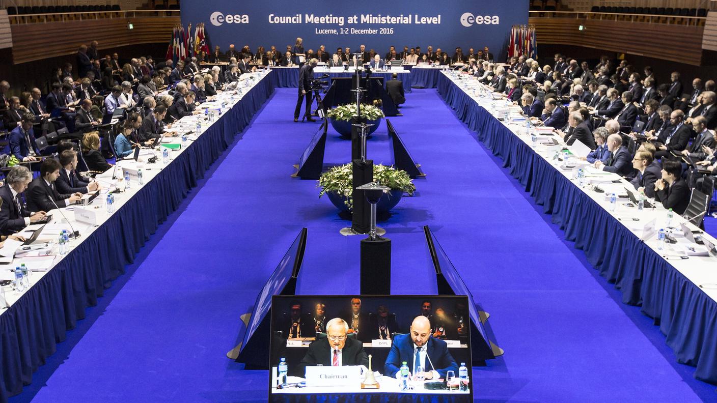 Lucerna, 2 dicembre 2016 — L'incontro dei 22 paesi membri dell'ESA