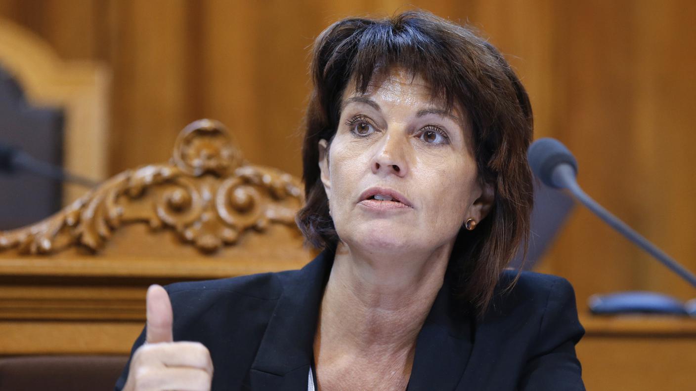 La Consigliera federale Doris Leuthard titolare del dossier