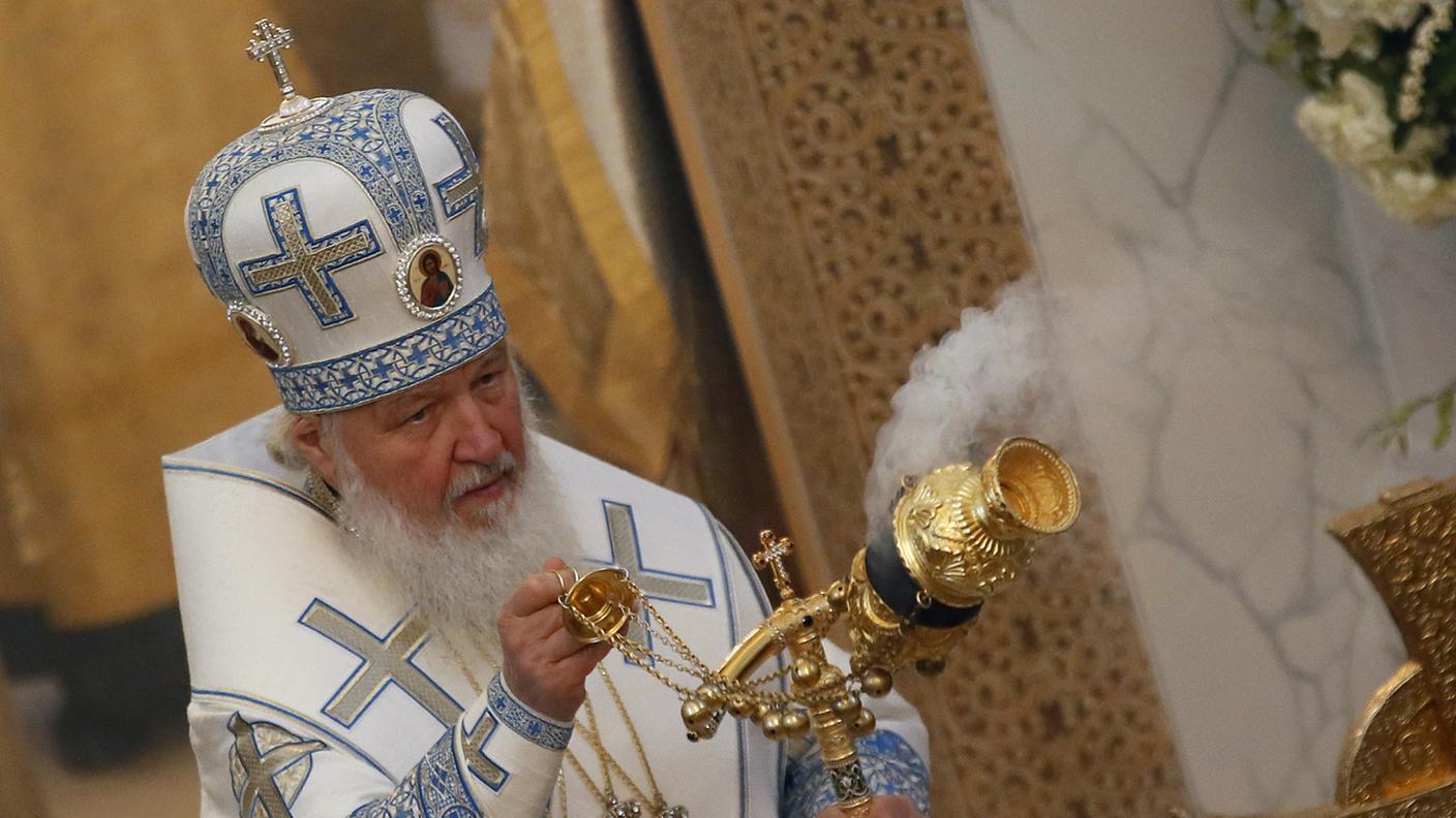 Il patriarca Kirill in un'immagine scattata pochi giorni fa in Francia