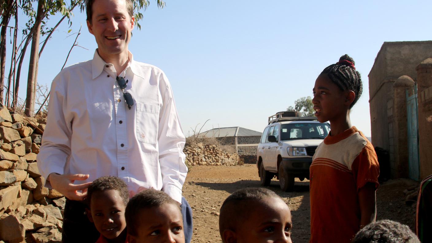 Il consigliere nazionale democentrista Thomas Aeschi in Eritrea nel febbraio 2016