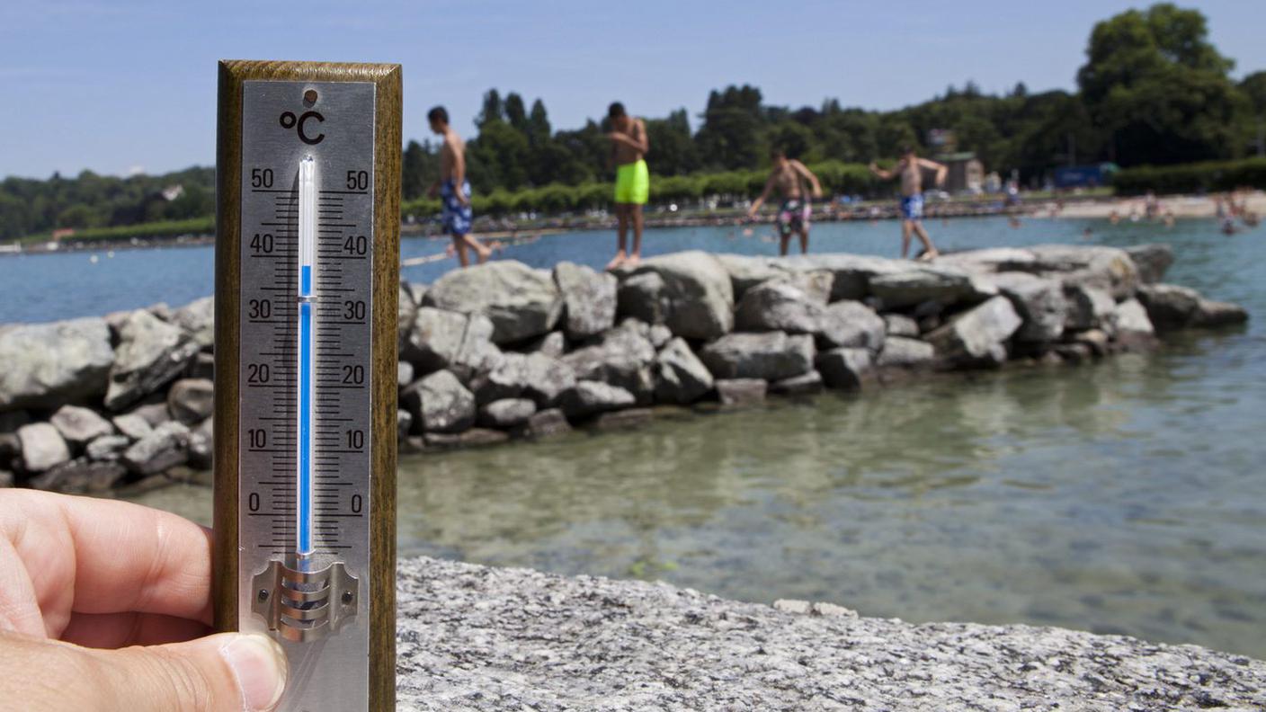 Temperature sopra i 32 gradi per oltre 20 giorni sul Lemano