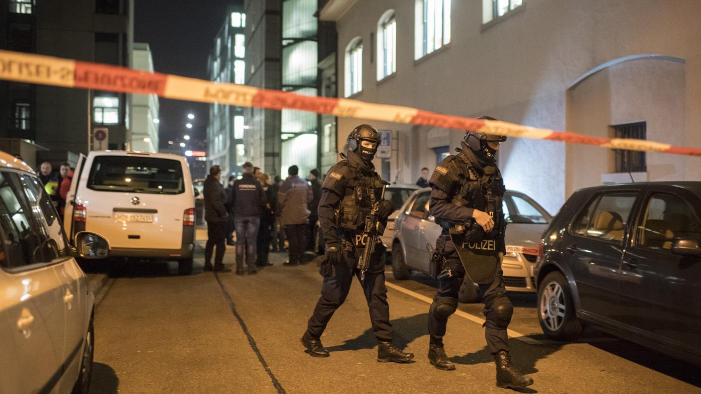 La polizia in azione