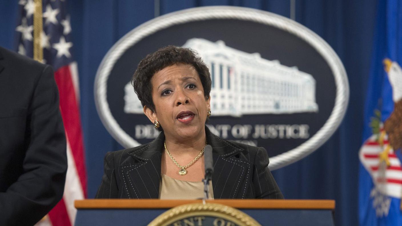 L'annuncio del Dipartimento di giustizia statunitense, guidato da Loretta Lynch