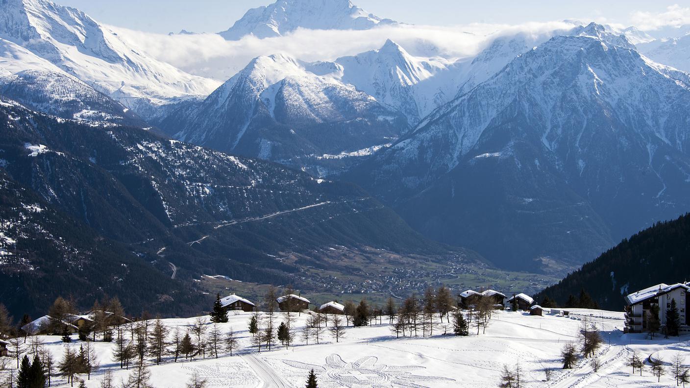 Gli impianti di Riederalp, nell'Alto Vallese