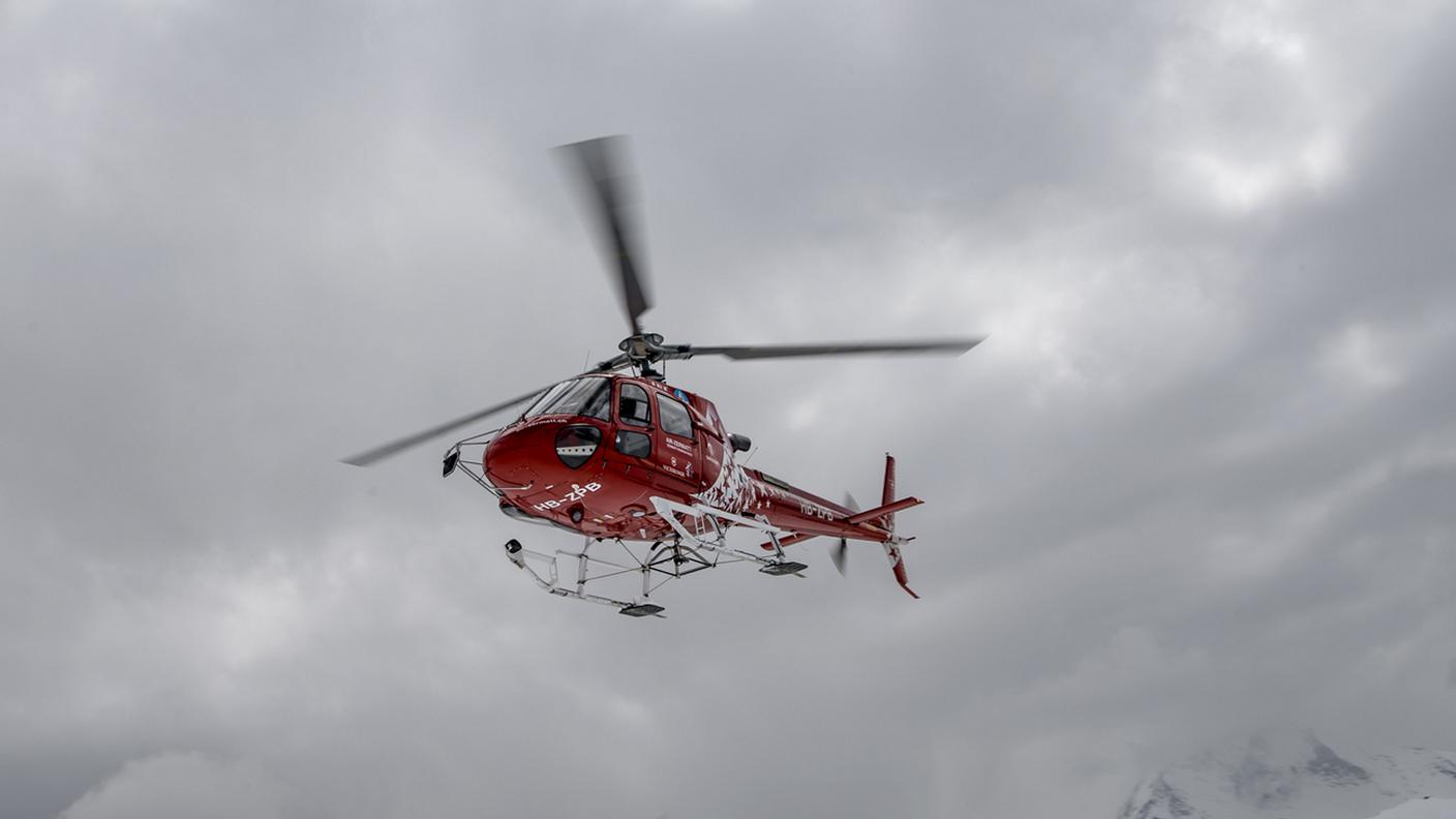 Un elicottero della Air Zermatt