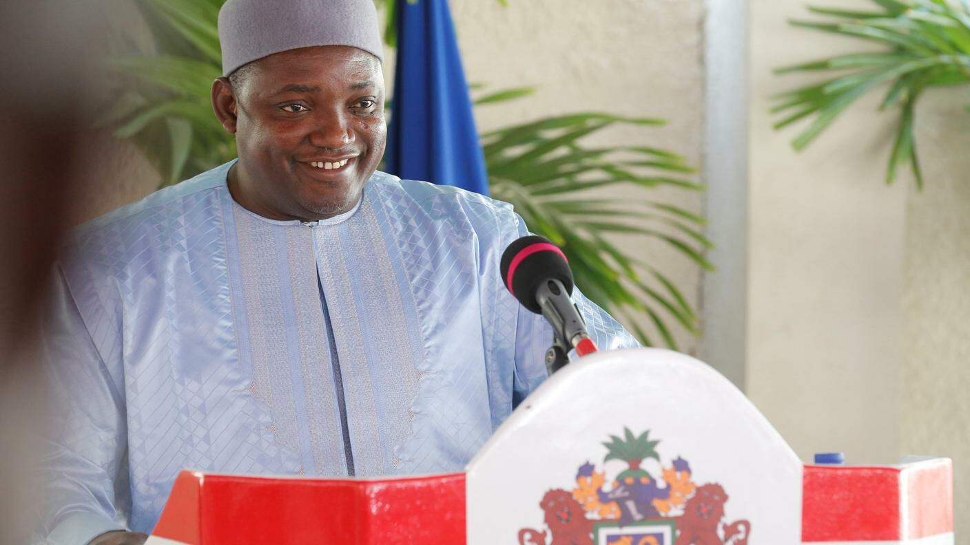 L’attuale presidente del Gambia Adama Barrow 