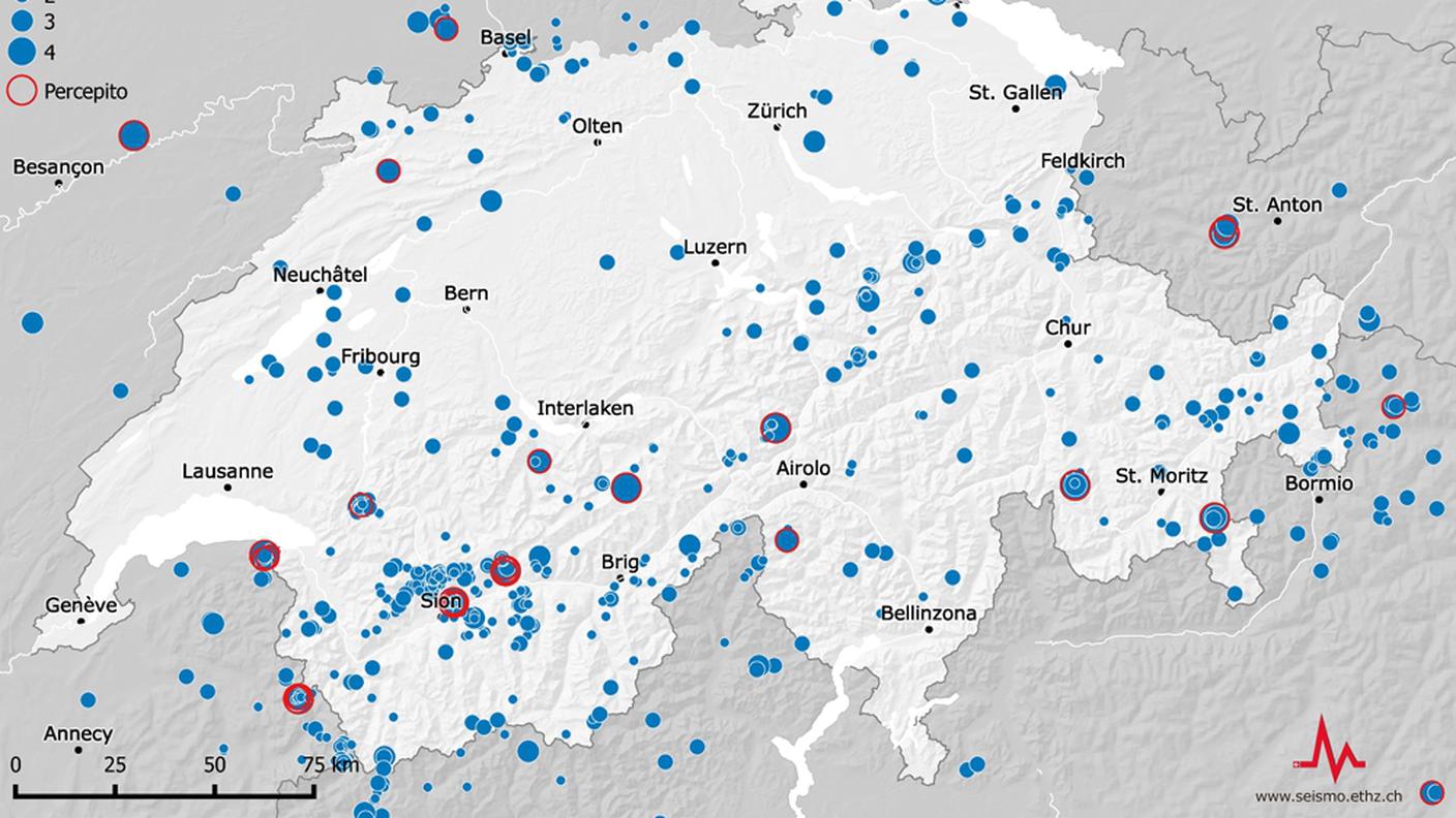 Ecco dove si sono registrati gli 880 terremoti del 2016