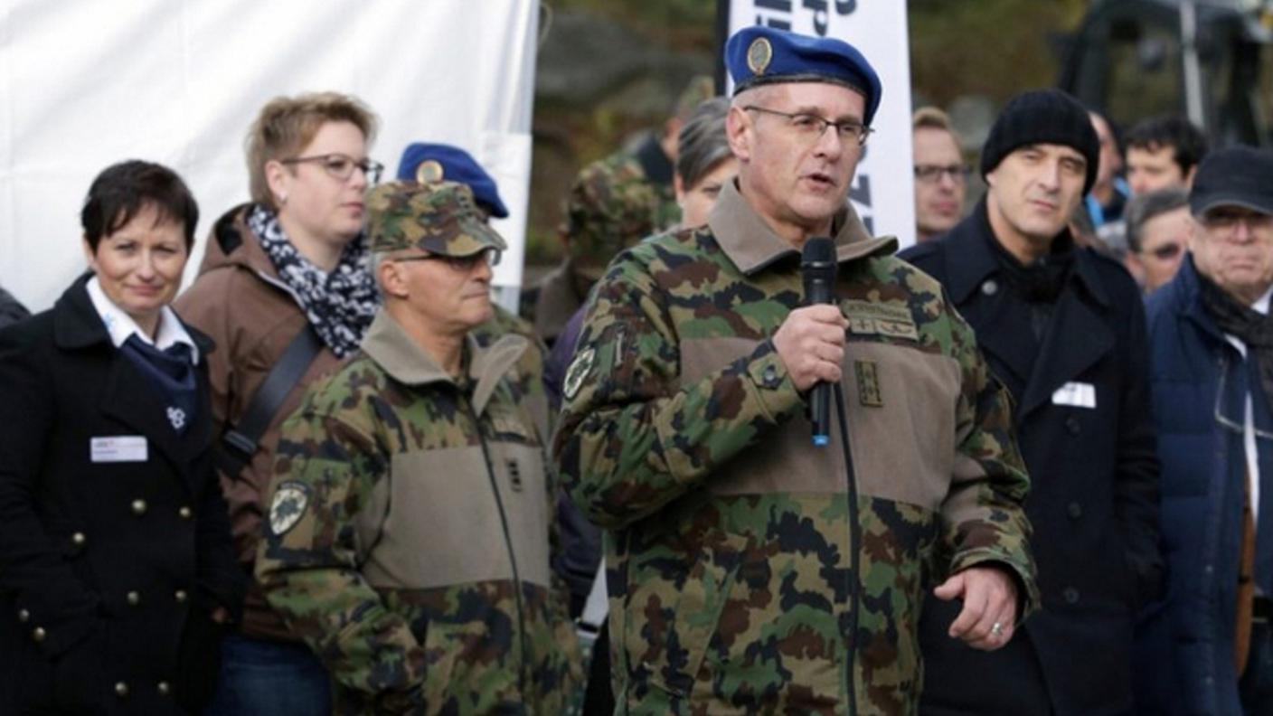 L'ex Medico capo dell'esercito Andreas Stettbacher durante un evento nel 2016