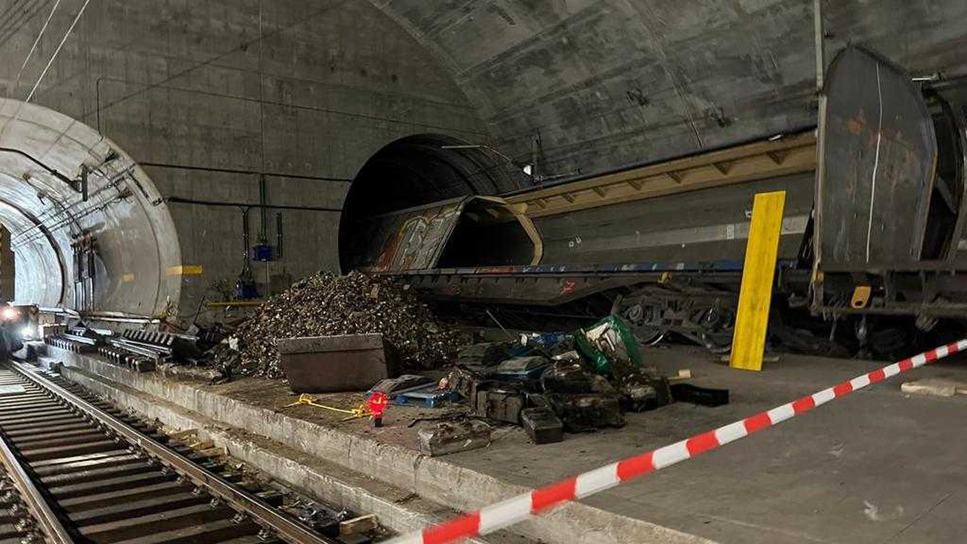 I danni al treno, al tunnel e ai binari