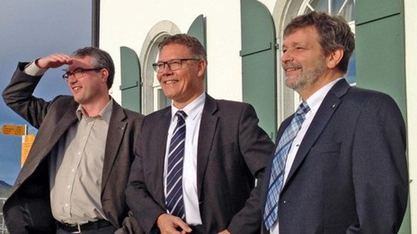 I 3 rieletti: Remo Ankli (PLR), Roland Fürst e Roland Heim (PPD)