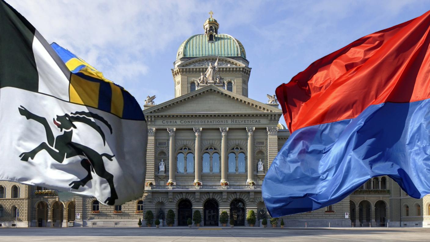 Ticino, Grigioni e Palazzo federale