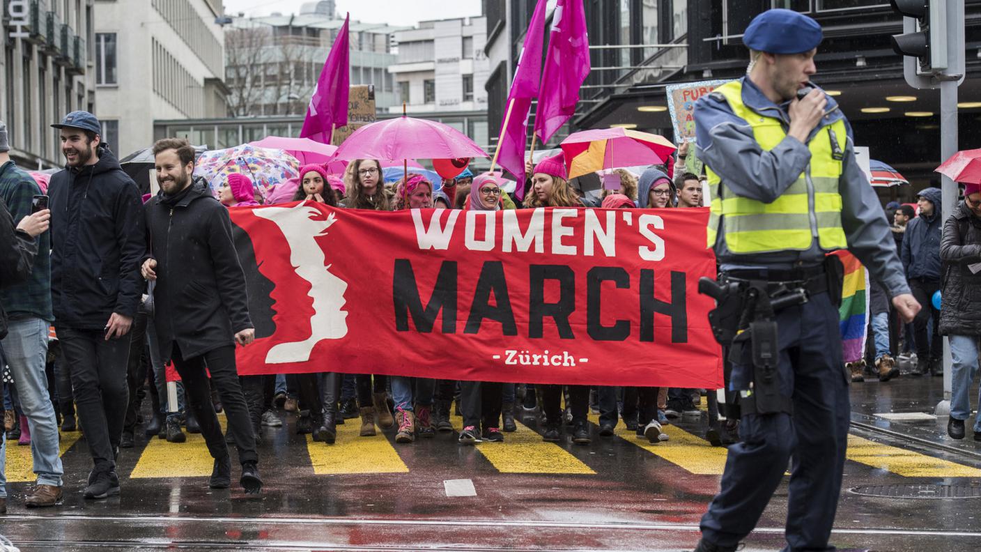 La manifestazione si è svolta pacificamente