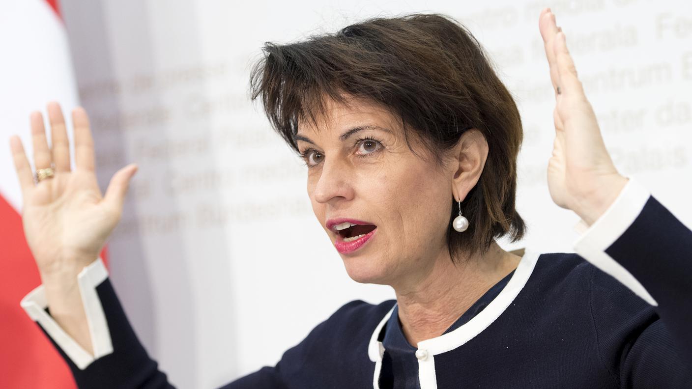La foga oratoria della presidente della Confederazione