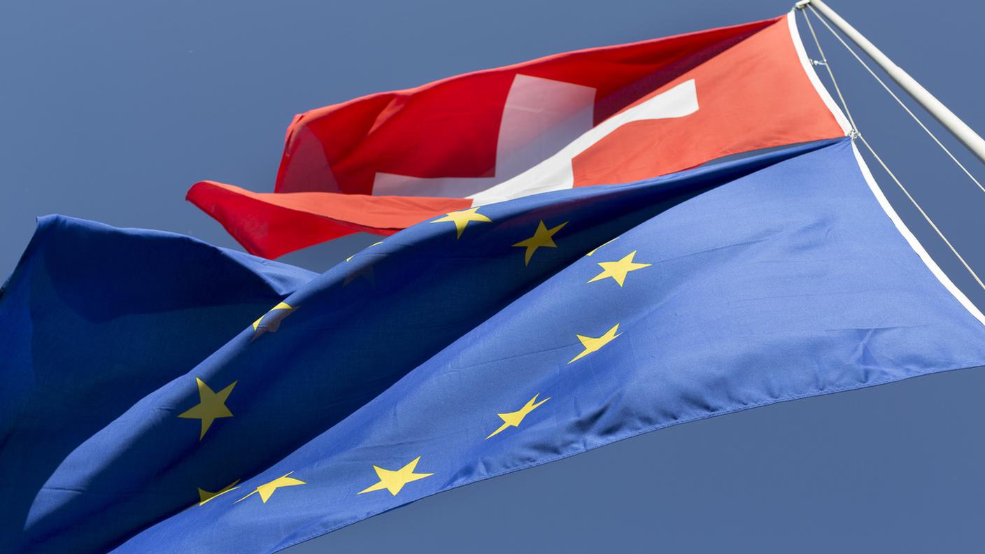 Svizzera UE bandiere