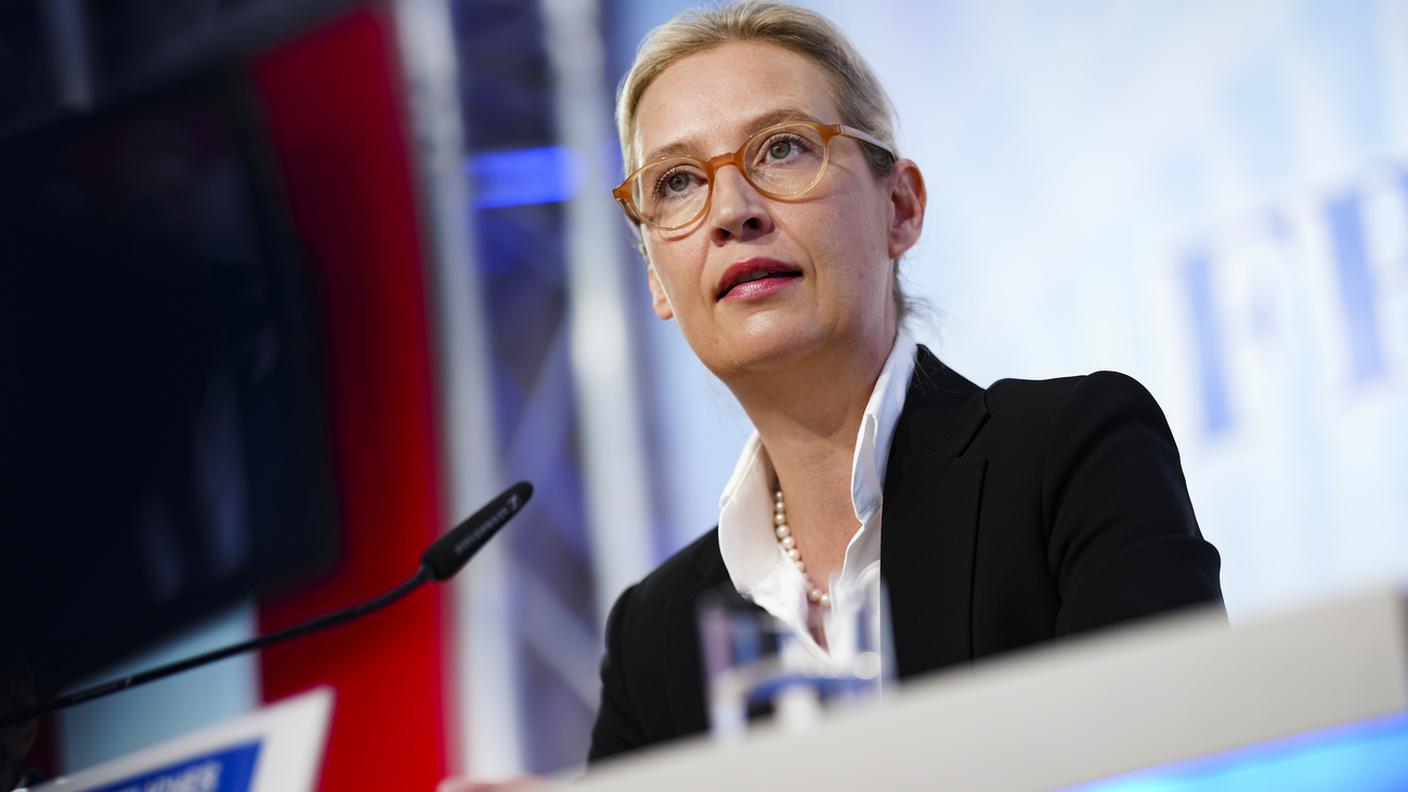 La presidente del partito Alternative für Deutschland Alcie Weidel