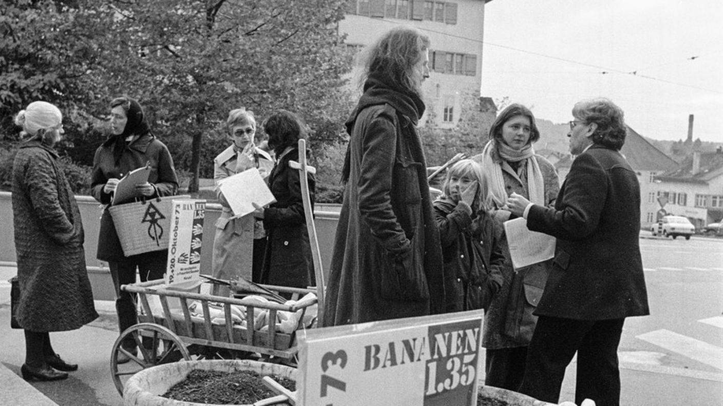 Le signore delle banane in un'immagine scattata nel 1973 a Freuenfeld