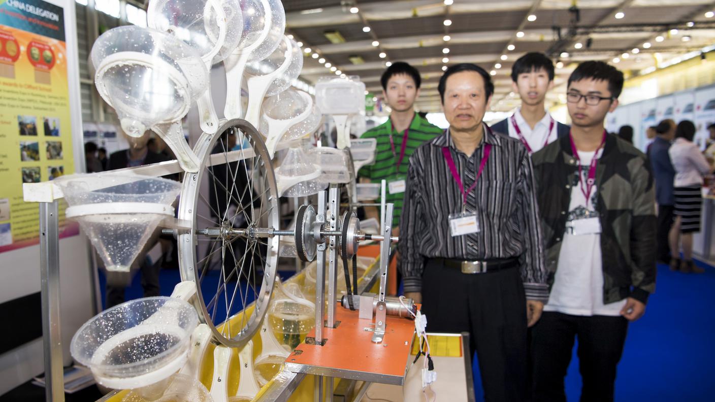 Una trovata cinese presente al Salone per fabbricare elettricità