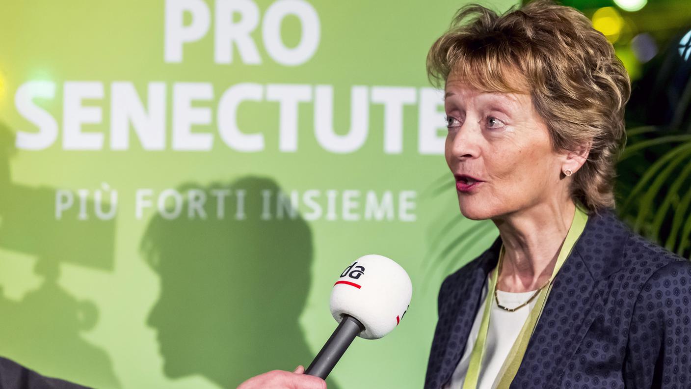 L'ex consigliera federale è stata intervistata dal collega Raniero Fratini