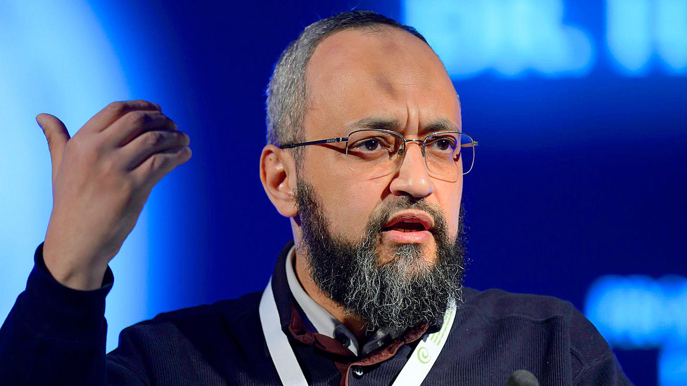 Hani Ramadan durante una conferenza del Consiglio centrale islamico svizzero nel 2013