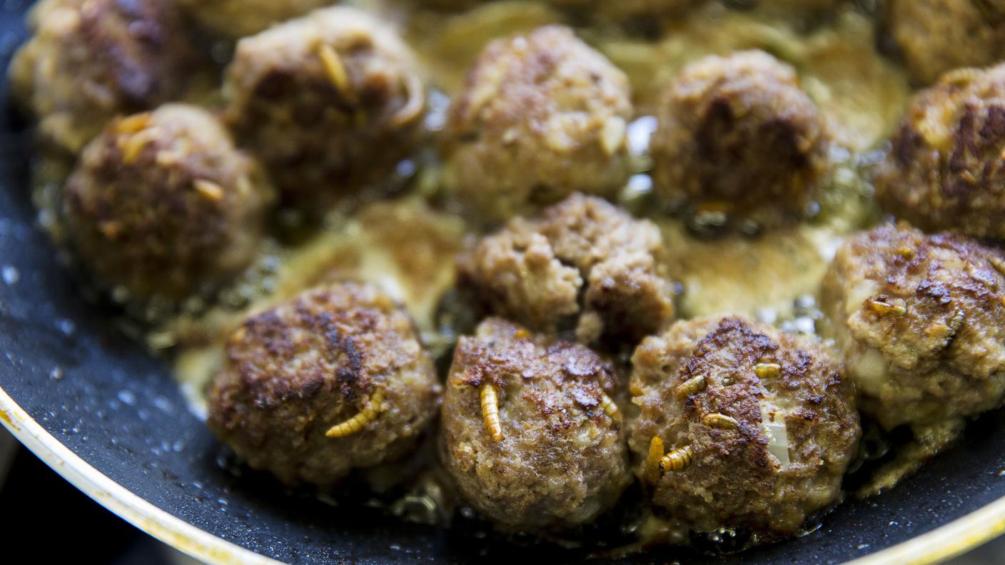 Polpette di vermi cucinate in Olanda