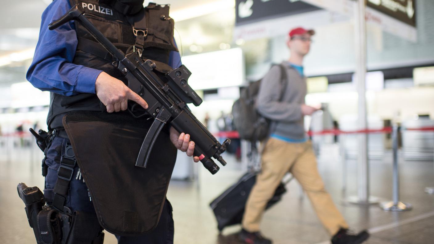 Massima sorveglianza all'aeroporto di Kloten