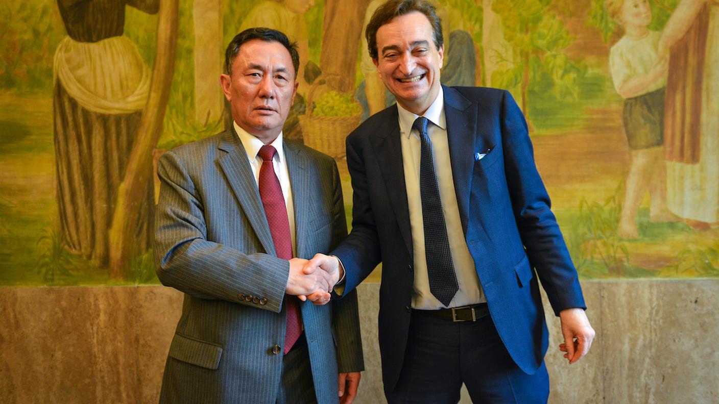 S.E. Geng Wenbing e Marco Borradori