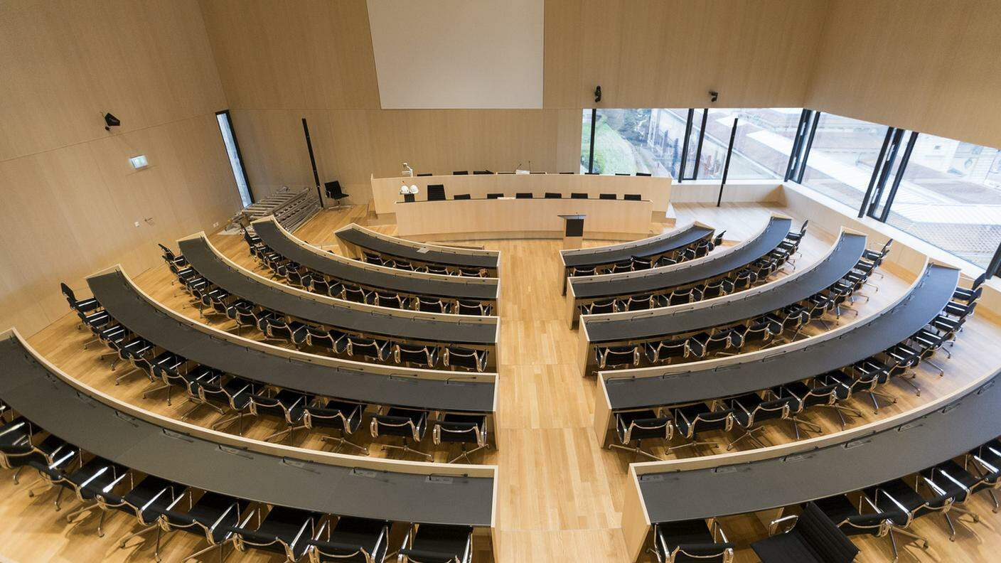 L'aula dei deputati nella nuova sede del Parlamento vodese, inaugurata lo scorso 14 aprile dopo quasi 15 anni di lavori