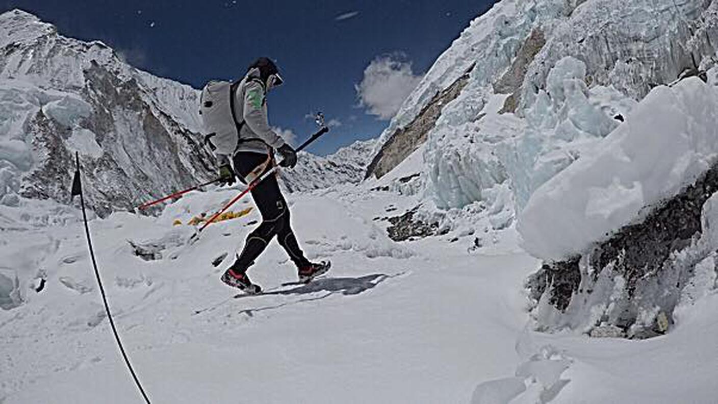 Una delle ultime immagini di Ueli Steck postate su FB