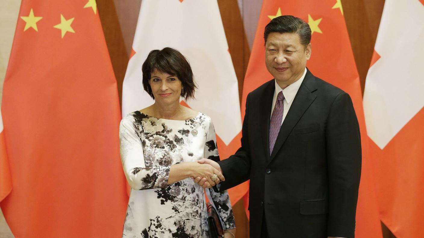 Doris Leuthard con Xi Jinping
