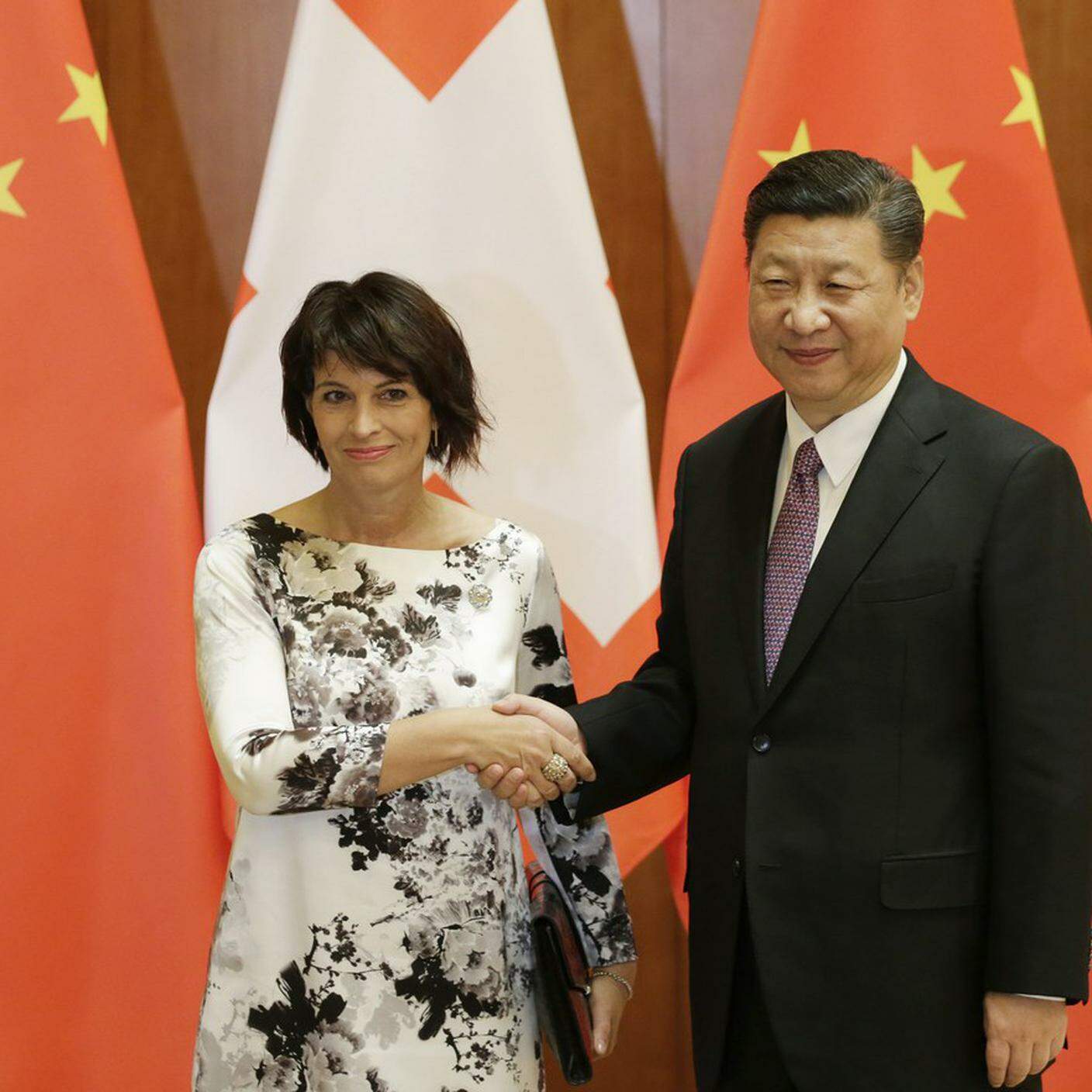 Doris Leuthard con Xi Jinping