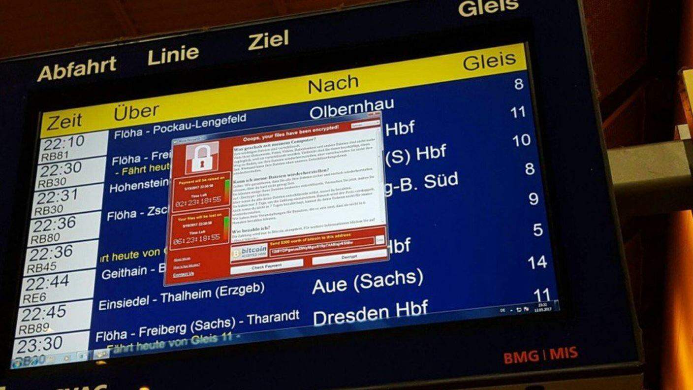 Anche Deutsche Bahn tra le vittime degli hacker che chiedono denaro in cambio dei dati criptati