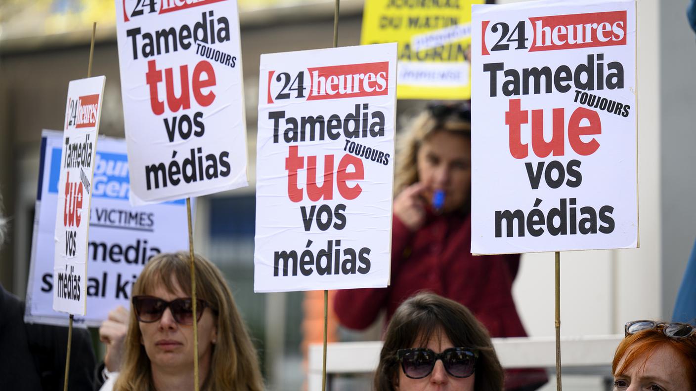 Tamedia: proteste a Losanna