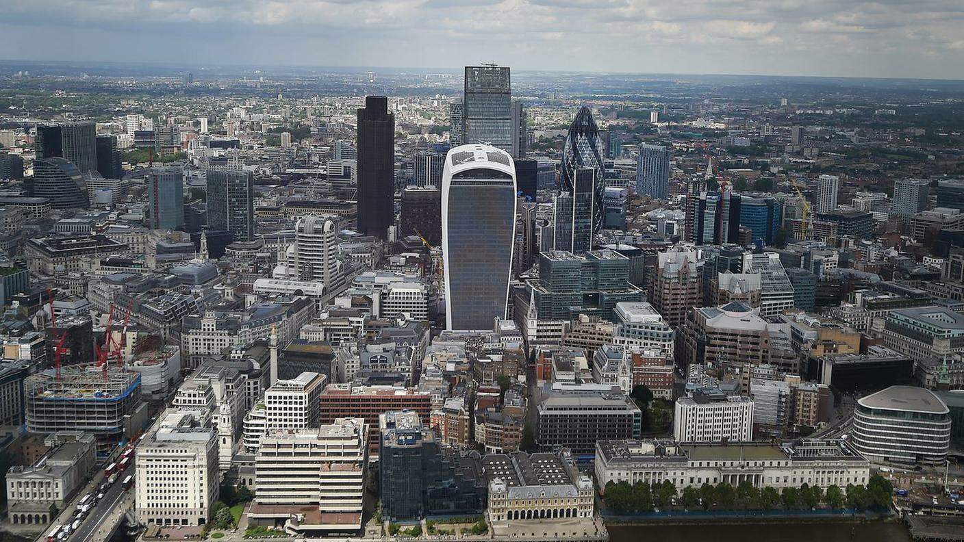 La City di Londra, centro nevralgico a livello mondiale del mercato dei capitali 